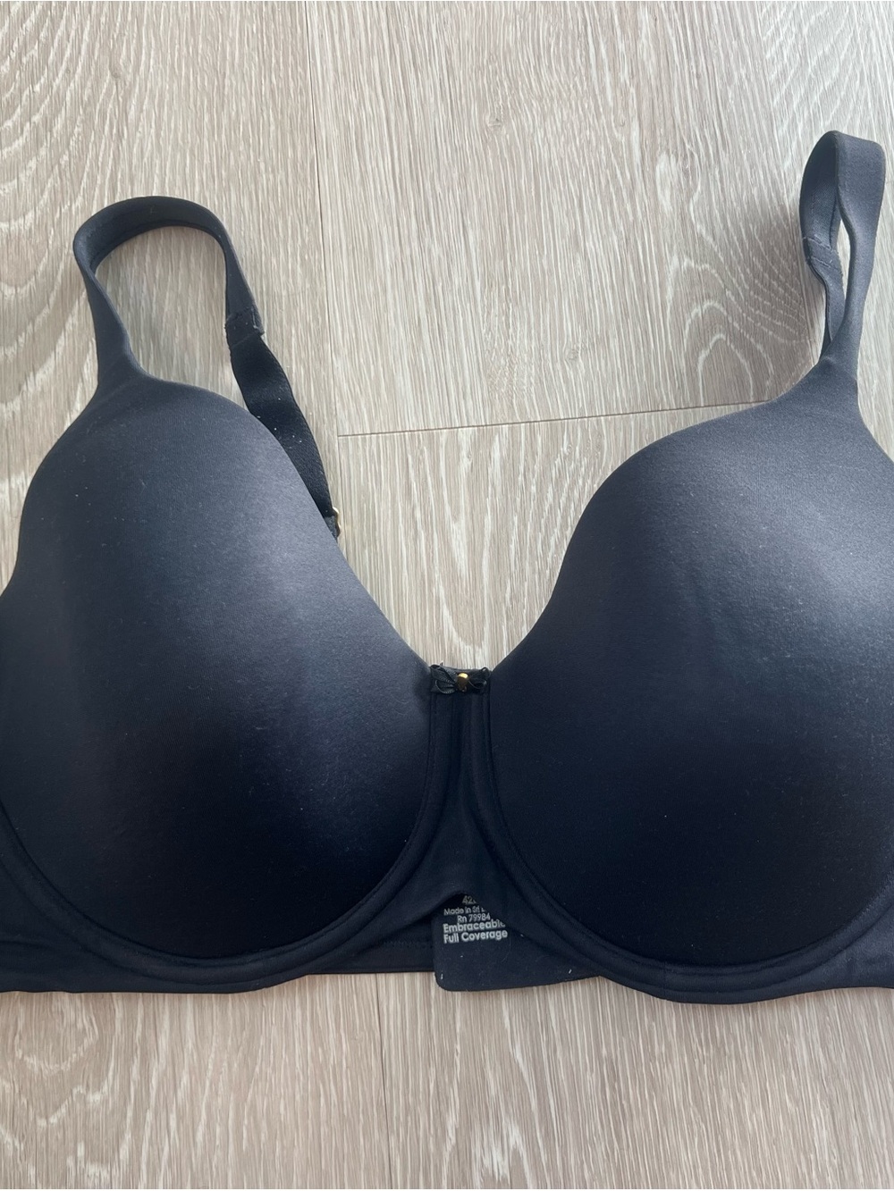 Soma Embraceable Full Coverage Black Underwire Bra 42D